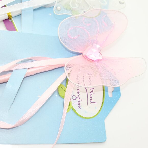 7 Piece Fairy Wands White Pink Girls Party Favors Fairy Wands Dress-Up Princess - Picture 3 of 4
